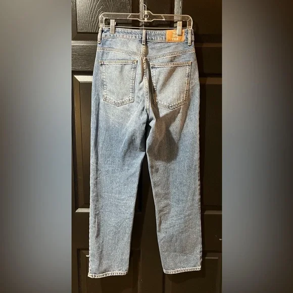 Free Peoplw We The Free The Pacifica High Rise Slim Straight Leg Jeans - Picture 6 of 12